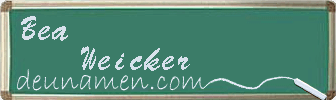 Bea Weicker Visitenkarte
